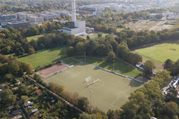 Luftaufnahme des Sportparks Wasserland